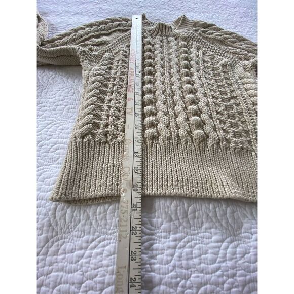 COS Beige Cable Knit Pullover Sweater Size XS - Picture 9 of 10